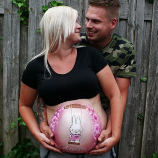 Body schmink studio bellypaint babyshower nintje met roses helmond foto couple logo_1