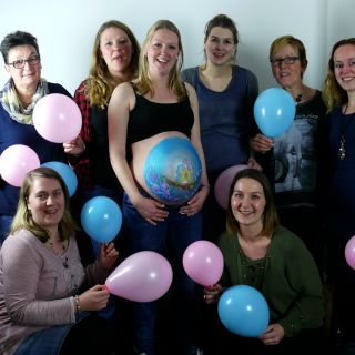 Body schmink studio bellypaint babyshower vogels foto group deurne logo