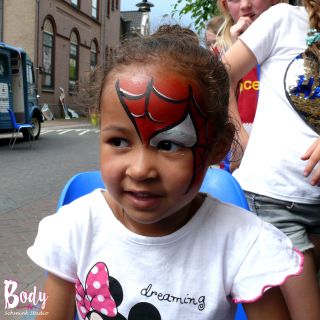 Body schmink studio kunstkwartier 2017 helmond spiderman