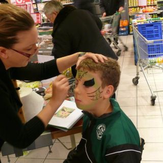 Body schmink studio schminken halloween emte supermarkt beek en donk