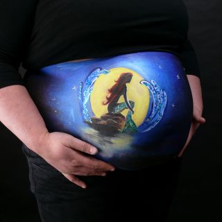 Body schmink studio bellypaint mermaid beek en donk 7 logo