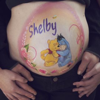 Body schminkstudio bellypaint winny the pooh