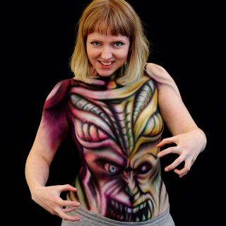 Body schmink studio and sarah smith bodypaint airbrush 2 logo