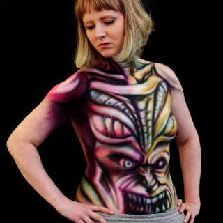 Body schmink studio and sarah smith bodypaint airbrush 4 logo