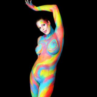 Body schmink studio bodypaint abstract happy colors 6