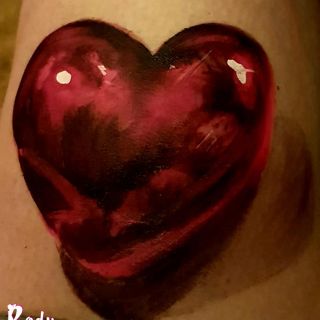 Body schmink studio heart 3d shadow hightligh uv paint