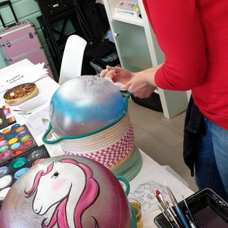 Body schmink studio cursus bellypaint unicorn beek en donk 3