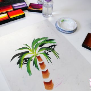 Body schmink studio cursus advance one stroke palm tree beek en donk 2