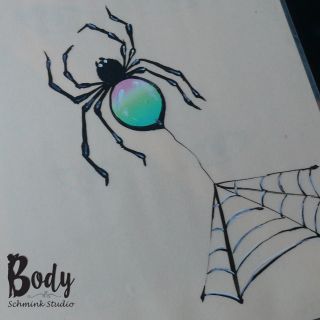 Body schmink studio cursus one stroke rainbow spider