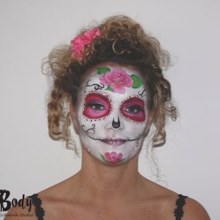 Body schmink studio face painting sugar skull carnaval