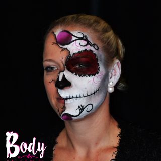 Body schmink studio face painting sugarskull halloween