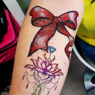 Body schmink studio combi workshops glitter tattoo freehand