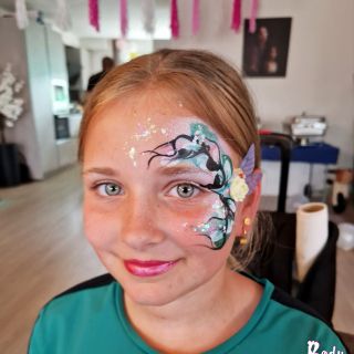 Body schmink studio kinderfeest xtra bling bling eye design bloemen helmond 2