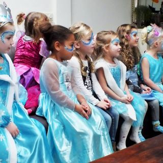 Body schmink studio schminken kinderfeest thema frozen helmond foto groep