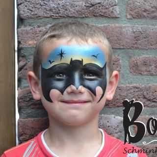 Body schminkstudio kinderfeest batman1