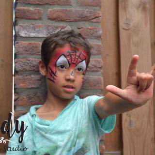 Body schminkstudio kinderfeest spider man2