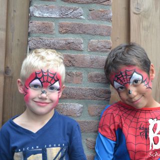 Body schminkstudio kinderfeest spider man3