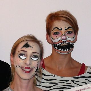 Body  schmink studio cursus thema halloween group