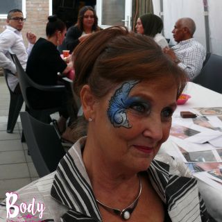 Body schmink studio kinderfeest blue eye design helmond logo