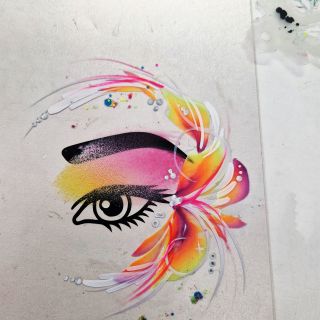 Body schmink studio workshop eye designs one stroke beek en donk