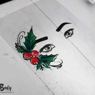 Body schmink studio workshop eyes design kerst 2