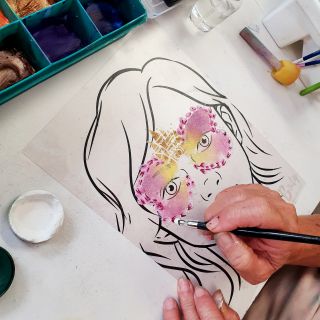 Body schmink studio workshop fun met schminken princess roze beek en donk